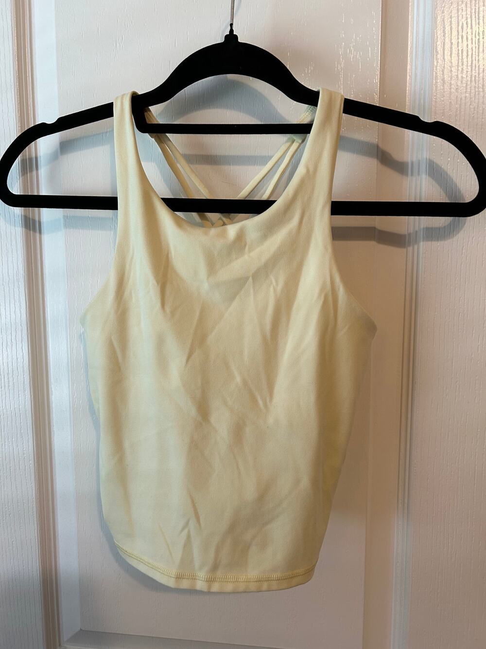Yellow Longline Sports Bra Large All in Motion
